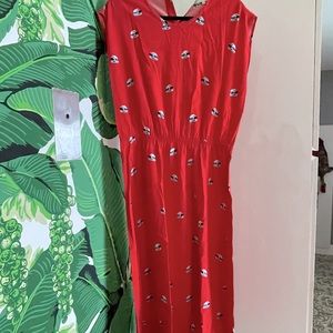 Bimba & Lola midi dress iconic helmet print